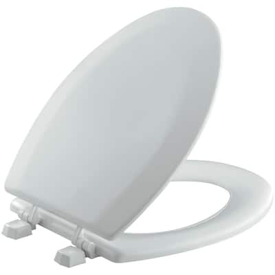 KOHLER K-4712-T-96 Triko Elongated Molded-Wood Toilet Seat with Color-Matched 