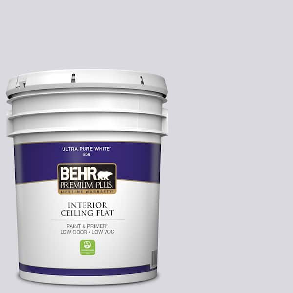 BEHR PREMIUM PLUS 5 gal. #MQ3-30 Petal Tip Ceiling Flat Interior Paint