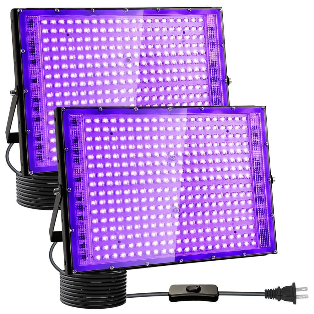 13. 5in. 300W Black Finish Plug-In Integrated LED Landscape Flood Light for Glow Party, Stage and Body Paint, 2-Pack price history on PriceWatchPro