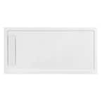 Hydro Systems 72 in. x 36 in. Single Threshold Shower Base in White ...