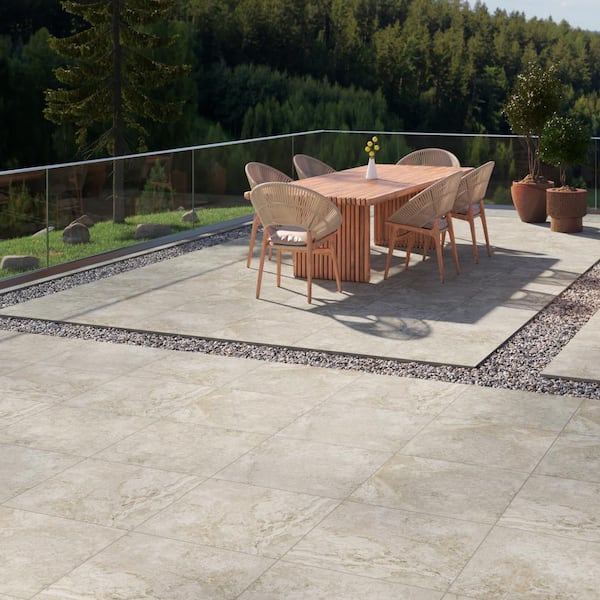 MSI Miraggio Gray 2 cm. x 24 in. x 24 in. Matte Porcelain Stone Look Paver Tile (30 Cases/240 sq. ft./Pallet)