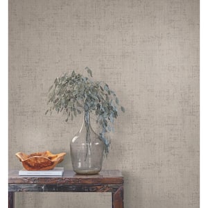 393.6 in. x 39 in. Grey Alma Wallpaper Roll