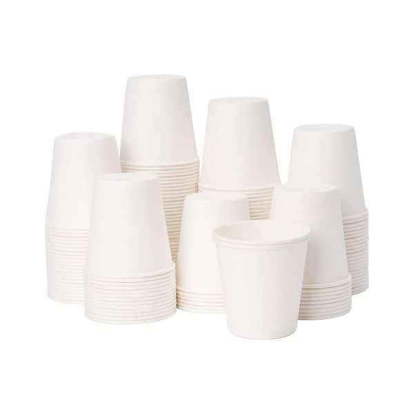 2.2 in. White Disposable Paper Bathroom Cups (600 Per Case) Small 3 oz. Mouthwash Cup Stackable