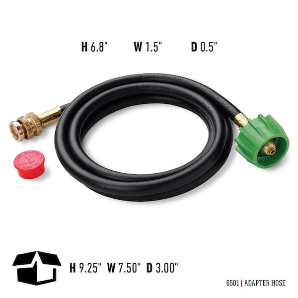 WEBER #6501 Adapter Hose for Weber Q-Series & Gas Go-Anywhere Grills 