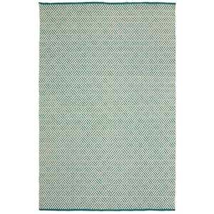 Inside-Out Teal 8 ft. x 10 ft. Indoor/Outdoor Area Rug