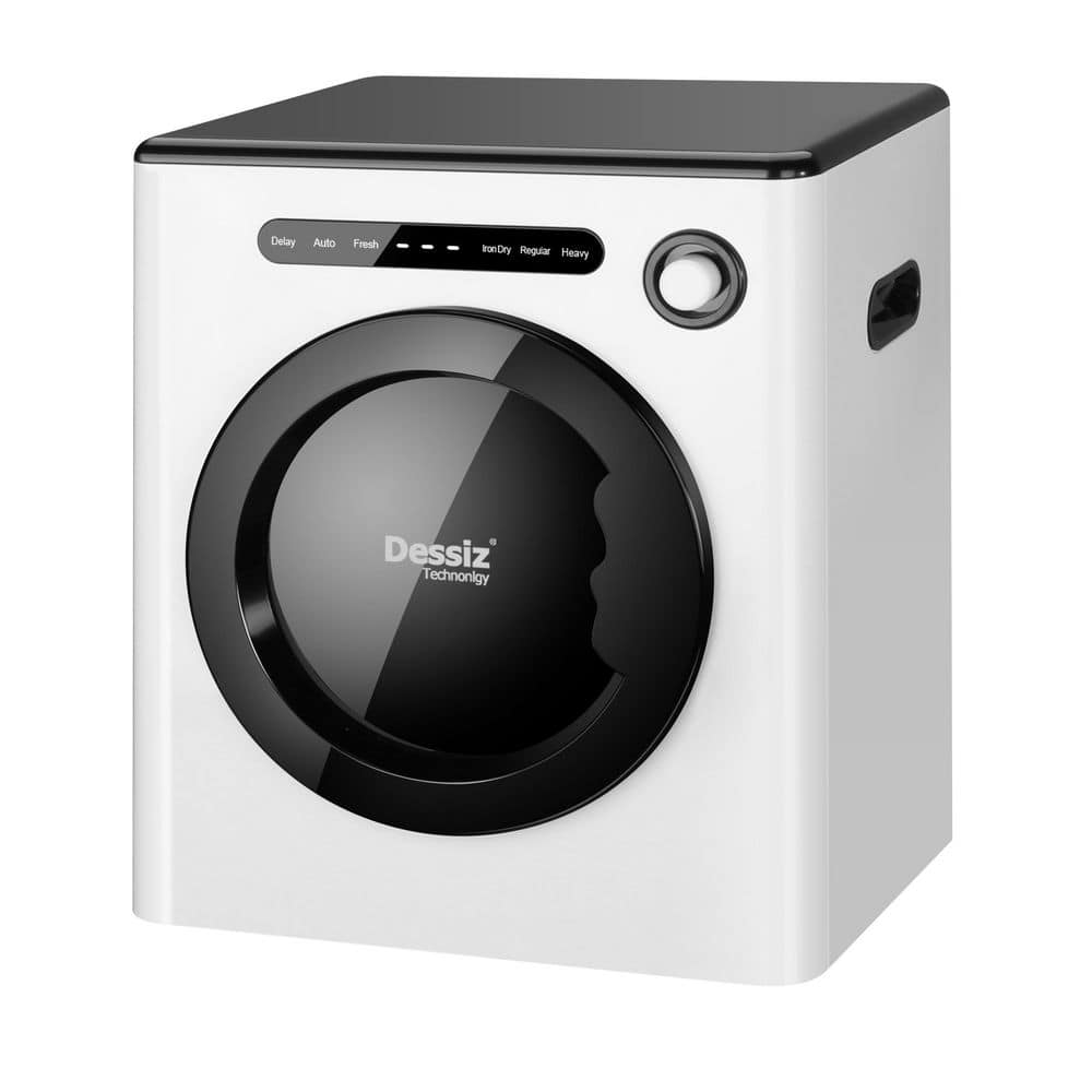 1.6 cu. ft. Vented Electric Dryer in White with Triple Dander Filtration and Display Panel