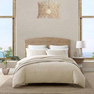 Tommy Bahama Textured Waffle 3-Piece Beige Cotton King Comforter Set 8 product