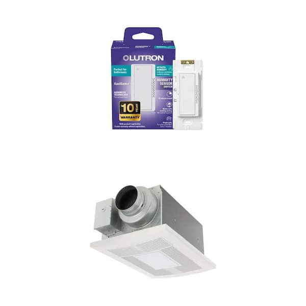 Humidity Sensor Switch and Exhaust Fan with LED, Heater Combo