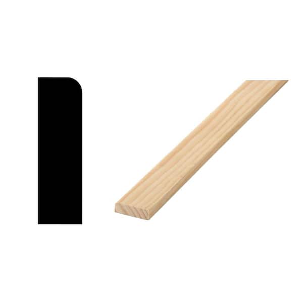 Woodgrain Millwork WM 876 7/16 in. D x 1-3/8 in. W Solid Pine Wood Door and Window Stop Molding