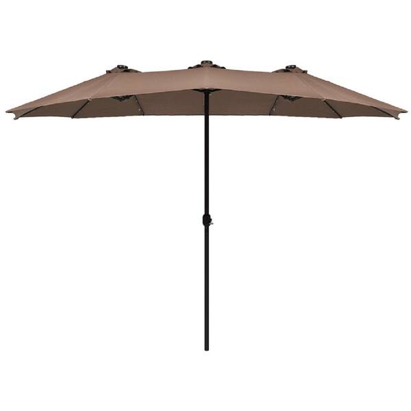 Reviews For Costway 15 Ft Steel Frame Market Solar Led Patio Umbrella Powered 36 Lights In Brown Op70084cf The Home Depot - Patio Umbrella With Solar Lights Reviews Reviews For Costway 15 Ft Steel Frame Market Solar Led Patio Umbrella Powered 36 Lights In Brown Op70084cf The Home Depot - Patio Umbrella With Solar Lights Reviews