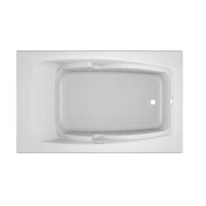 CETRA 60 in. x 36 in. Rectangle Pure Air Bathtub with Right Drain in White