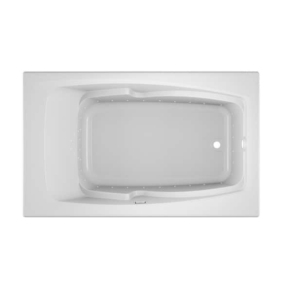 JACUZZI CETRA 60 in. x 36 in. Rectangle Pure Air Bathtub with Right Drain in White