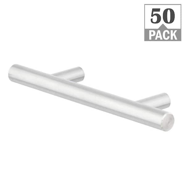 Everbilt Stainless Bar 3 in. (76 mm) Stainless Classic Cabinet Pull (50-Pack)