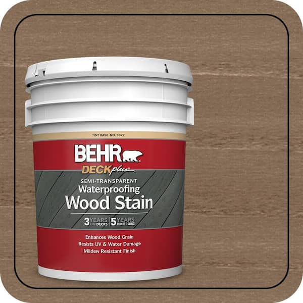 BEHR DECKplus 5 gal. #ST-115 Antique Brass Semi-Transparent