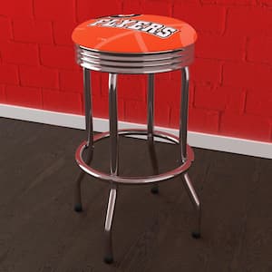 Philadelphia Flyers Logo 29 in. Orange Backless Metal Bar Stool with Vinyl Seat