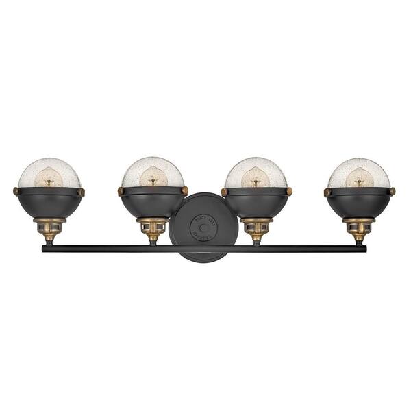HINKLEY - Fletcher 32.0 in. 4-Light Black Vanity Light