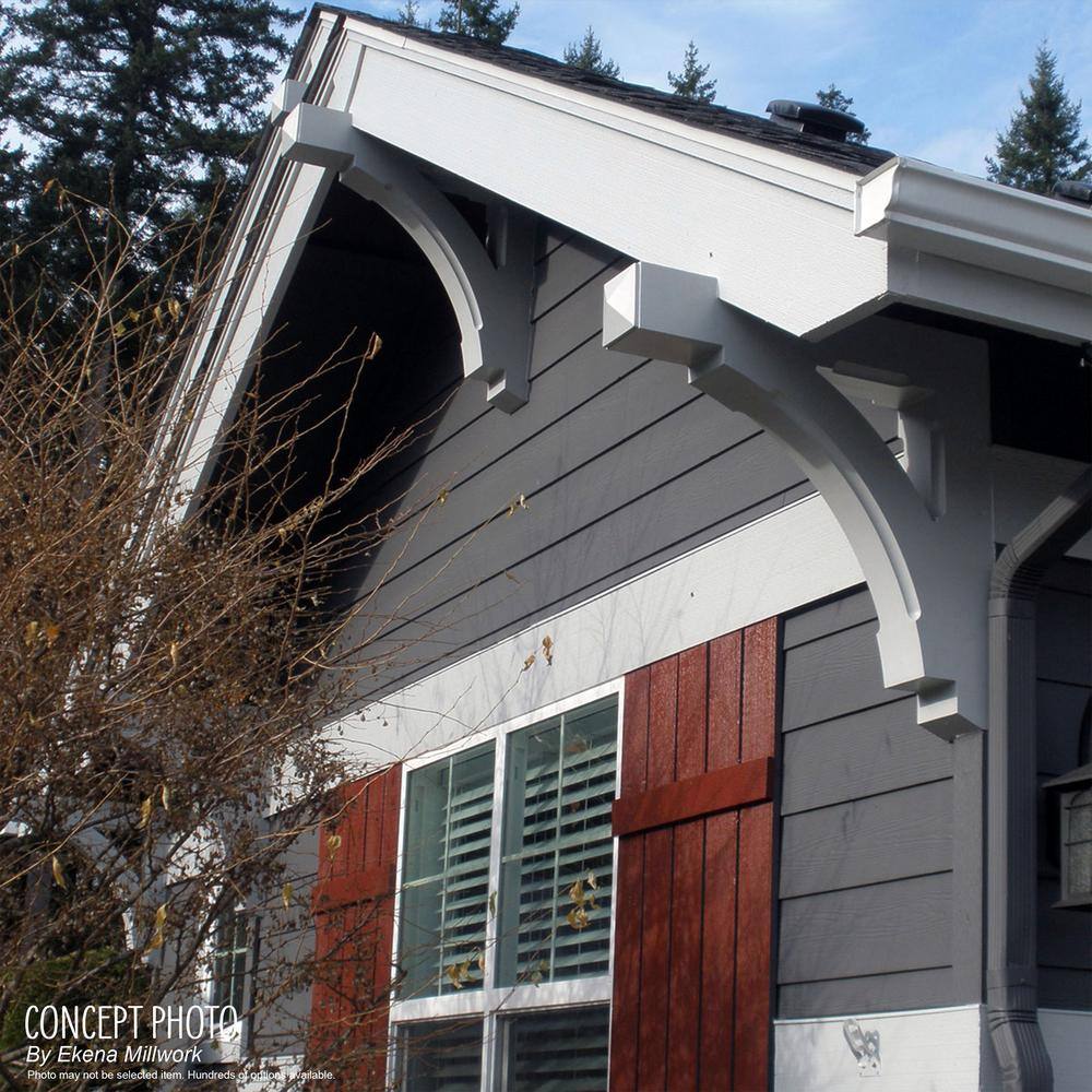 10-Inch White Polyurethane Decorative Corbel Bracket