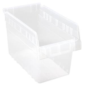 Store-More Shelf 8 in. 2.8-Gal. Storage Tote in Clear (30-Pack)