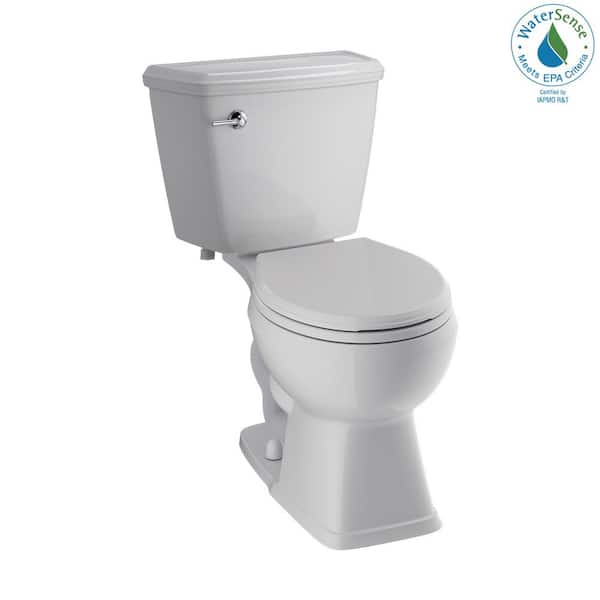 Delta Luxford 2-Piece 1.28 GPF Single Flush Round Front Toilet in White