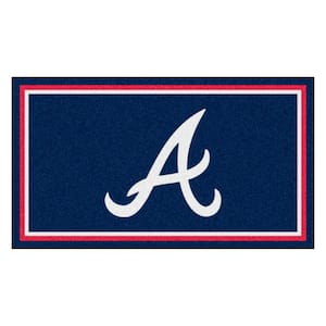 MLB - Atlanta Braves 4ft. x 6ft. Plush Area Rug