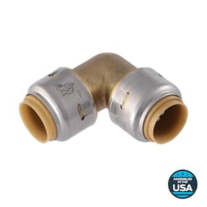Max 1/2 in. Brass 90-Degree Push-to-Connect Elbow Fitting