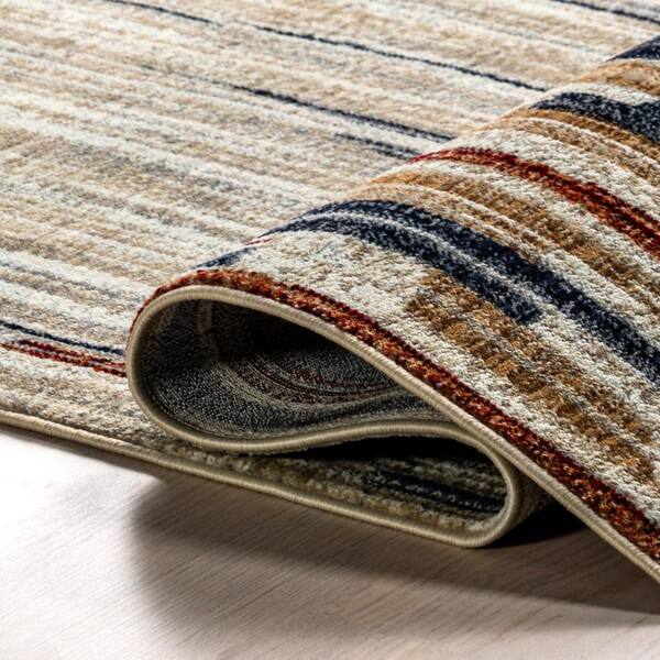 RUGS USA Bowery Striped Multi 9 ft. x 13 ft. Area Rug
