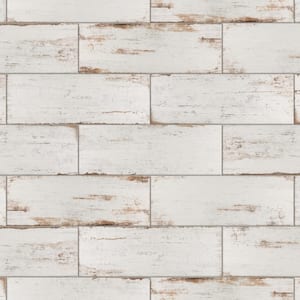 Retro Blanc 8-1/4 in. x 23-1/2 in. Porcelain Floor and Wall Tile (11.22 sq. ft. / case)