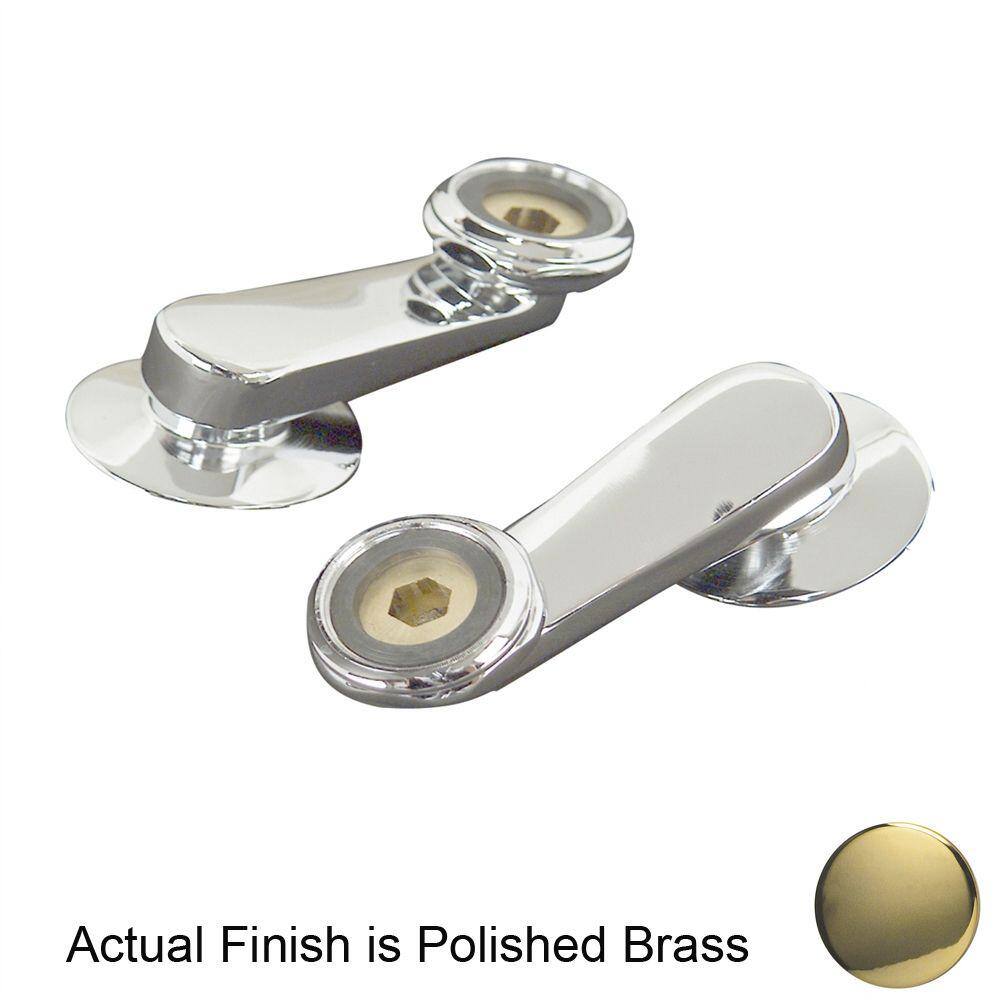 Polished Brass Wall-Mounted Tub Faucet with Handshower
