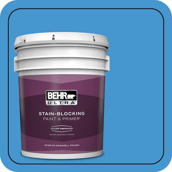 BEHR ULTRA 5 gal. #P510-5 Perfect Sky Extra Durable Eggshell Enamel Interior Paint & Primer