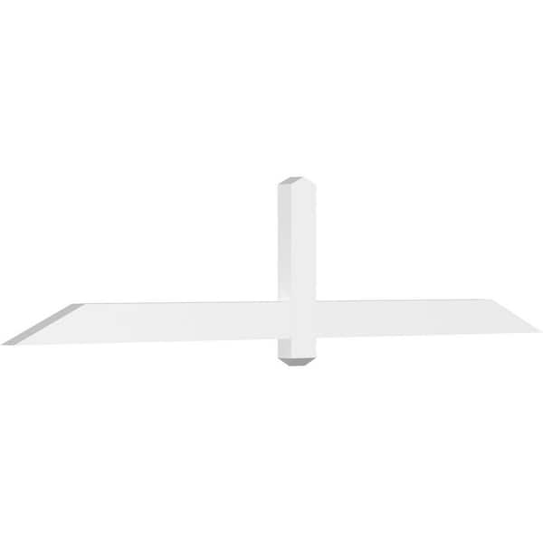 Ekena Millwork Eugene 84 in. W x 17.5 in. H x 2 in. D Signature Polyurethane Bracket