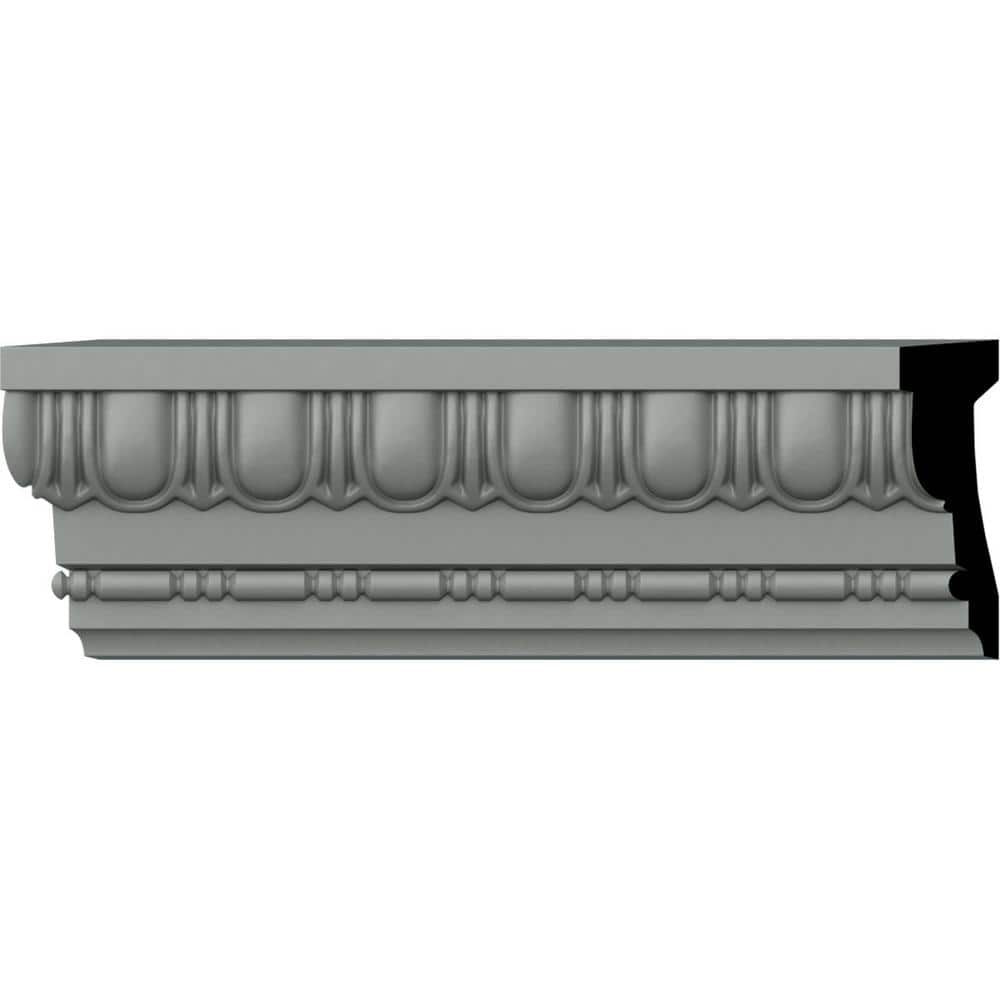 Ekena Millwork Egg And Dart 4'' H x 94.5'' W x 1.25'' D Urethane Chair Rail