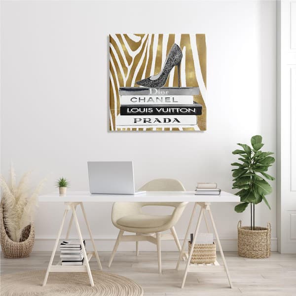 Stupell Industries Fashion High Heel Bookstack Glam Gold Zebra Print by  Madeline Blake Unframed Print Abstract Wall Art 24 in. x 24 in.  ad-631_cn_24x24 - The Home Depot