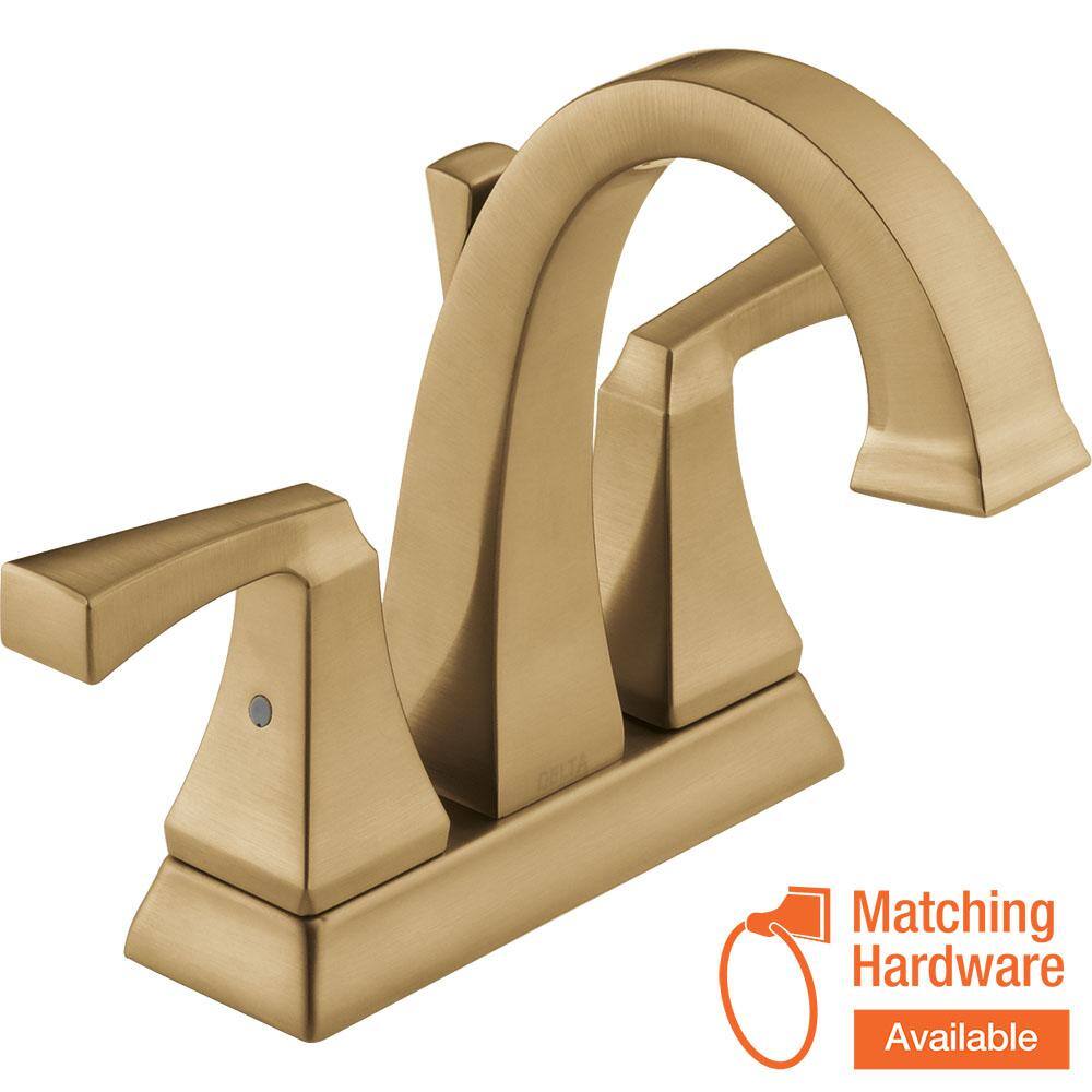 Delta Dryden 4 in. Centerset 2Handle Bathroom Faucet with Metal Drain