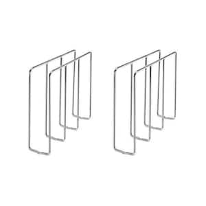 U-Shaped Tray Divider Organizer for Cabinets, Chrome (2-Pack)