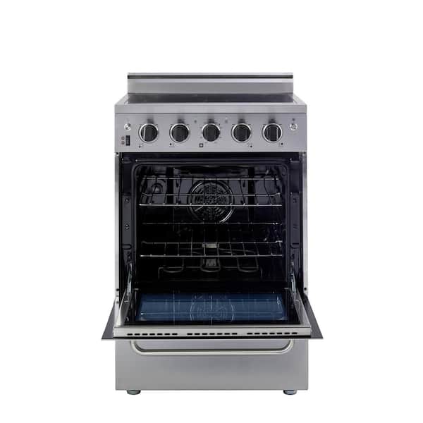 Unique Appliances Prestige 24 in. 2.3 cu. ft. Electric Range with Convection Oven in Stainless Steel UGP-24V EC S/S - The Home