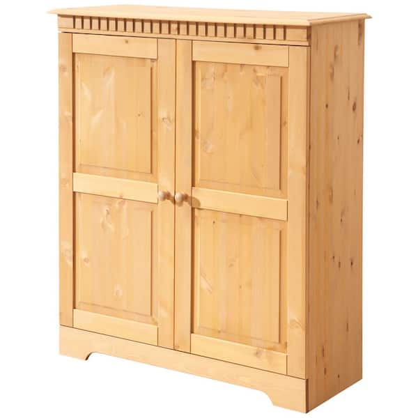 REALROOMS Cubrix Stain/Wax 2 Door Storage Cabinet