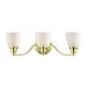 Livex Lighting Somerville 3 Light Polished Brass Bath Vanity Light HD43688