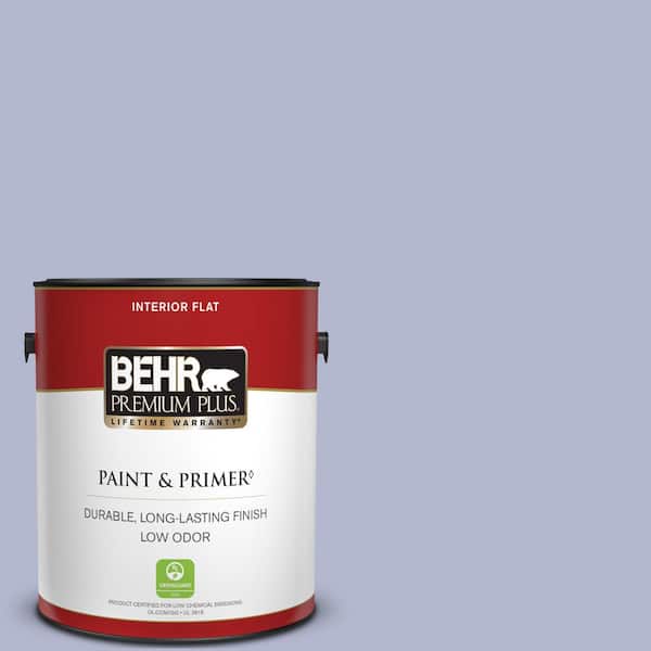 BEHR PREMIUM PLUS 1 gal. #620C-3 Purple Surf Flat Low Odor Interior Paint & Primer