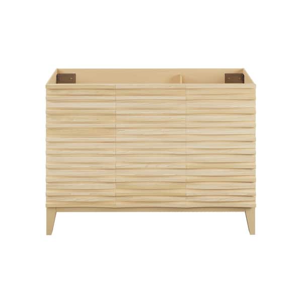 Swiss Madison Cascade 48 in. W x 18 in. D x 35 in. H Bath Vanity Cabinet without Top in Natural Oak