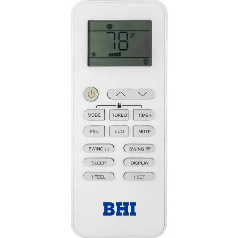 BHI 12000 BTU White Ductless Mini Split Air Conditioner with Heater and Remote