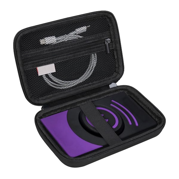 Hard EVA Carrying Case for Advanced Stud Finder Wall Scanner with Mesh Pocket Elastic Band Black