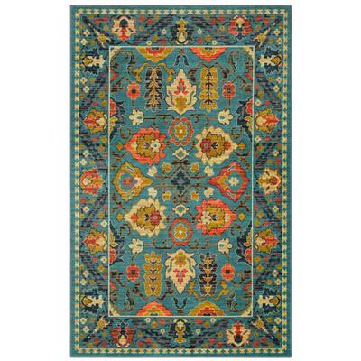 Gwyneth Blue 4 ft. x 6 ft. Indoor Area Rug