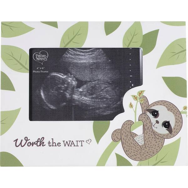 Precious Moments Worth The Wait 4x6 Sloth Sonogram Picture Frame