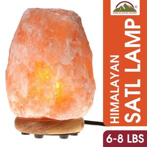 8.32 in. Pink Ionic Hand Carved Natural Crystal Salt Lamp