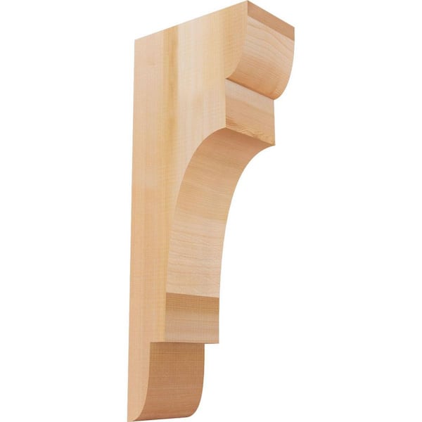 Ekena Millwork 5-1/2 in. x 10 in. x 26 in. Western Red Cedar New Brighton Smooth Corbel