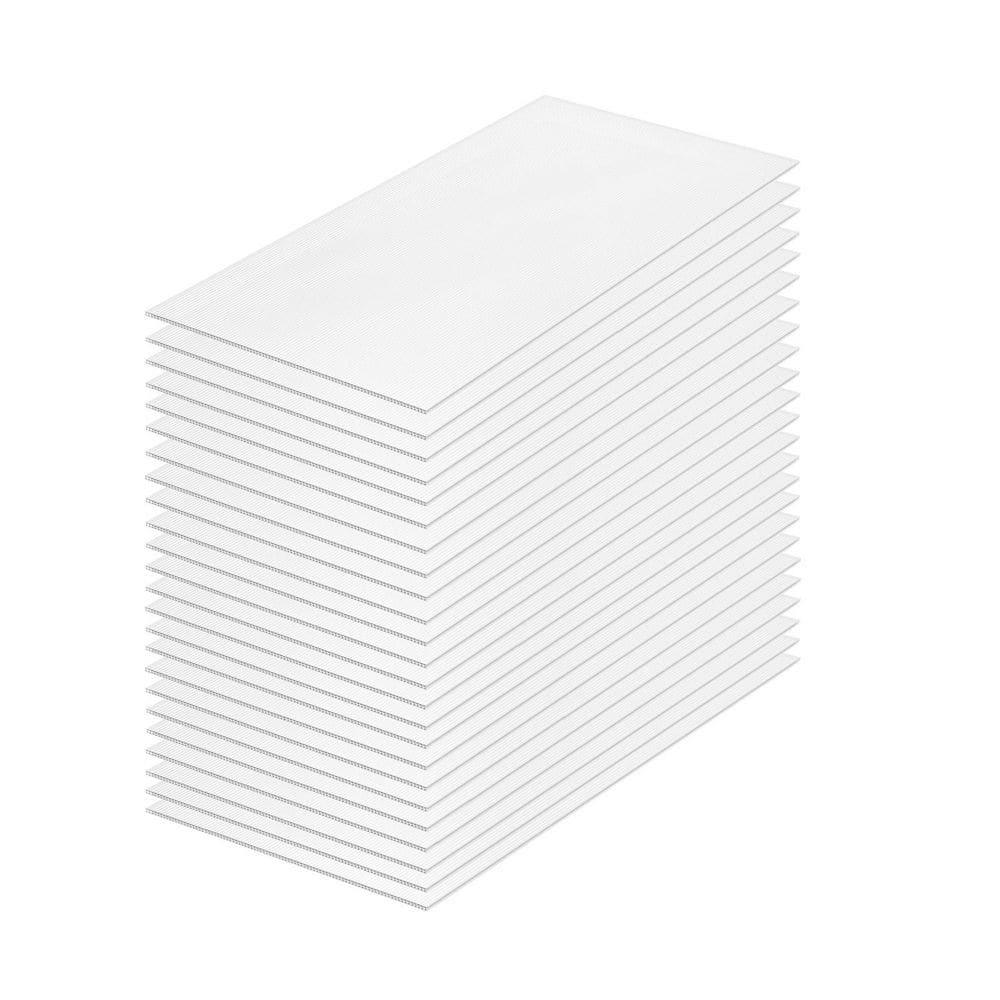24-Pack 2 ft. x 4 ft. x 0.16 in. Corrugated Polycarbonate Greenhouse Panels, Clear Roofing Sheets for Greenhouse price history on PriceWatchPro