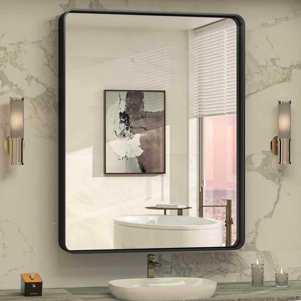riri❤︎ TETOTE 30 in. W x 36 in. H Rectangular Metal Framed Wall Mount