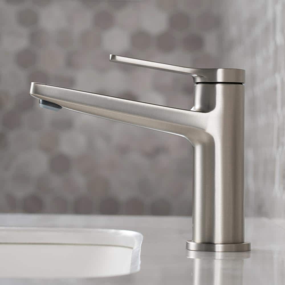 Indy Spot-Free Stainless Steel Slim Bathroom Faucet