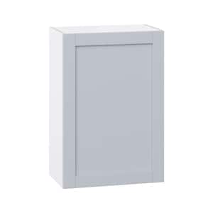 Cumberland Light Gray Shaker Assembled Wall Kitchen Cabinet with Full Height Door (24 in. W x 35 in. H x 14 in. D)