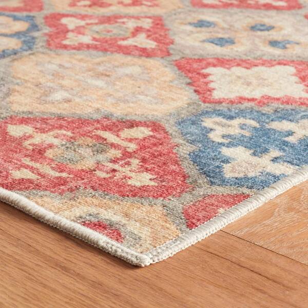 Pali Machine Washable Multi 9 ft. x 12 ft. Indoor Area Rug